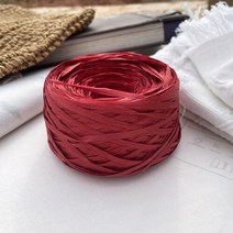 핸드메이드 종이 180m 라피아 원사 잔디 편직 수제 diy 밀짚 모자 가방 인형 슬리퍼 소프트 스레드 100 그람/몫 여름, [13] Wine red
