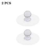 샷시손잡이 2pcs 라운드 보조 손잡이 캐비닛 흡입 컵 핸들 슬라이딩 도어 자기 접착 옷장 냉장고, [01] 2 pieces