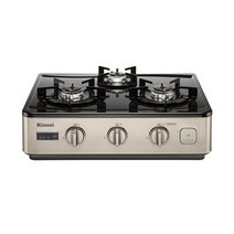 롯데평촌 린나이 간편쿡 타이머 3구 가스레인지 RTR-W3400A, LNG(도시가스), LNG