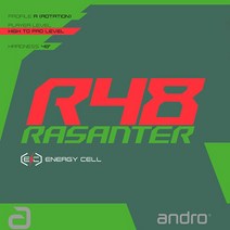 [안드로] 라잔터 R48 탁구러버 (열쇠고리 사은품), 빨강MAX