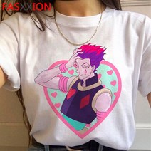 Hunter x Killua Zoldyck Kurapika hxh 남성 티셔츠 일본 프린트 커플 의류