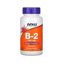 나우푸드 비타민 b2 리보플라빈 100mg 베지캡슐 100정, 1개