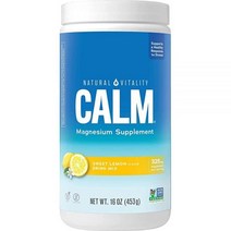 Natural Vitality 내추럴 캄 마그네슘 스트레스 방지 오가닉 오렌지 2742 1, 1 Pound (Pack of 1), Lemon