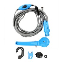 세차버킷 셀프세차 폼건 세차 압축 분무기 고압 세차건 forauto dc12v car outdoor 캠핑 샤워 high pressure car washer water with, 파란색