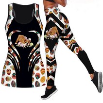 쓰리디 저온3d펜 어린이3d펜 필라멘트 Pug Dog 3D 여성용 인쇄 된 요가 복장 운동 레깅스 휘트니스 스포츠, 04 YELLOW_10 6XL