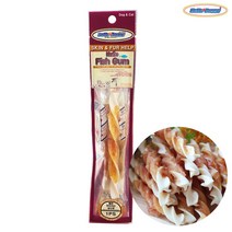 헬로도기 연어 치킨 생선껌 1p 강아지 고양이 피쉬 간식, 단품