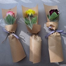 쏘케이스 비누꽃 한송이 포장 크라프트 빈티지감성