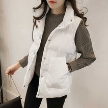 협력브랜드 남자여자 커플 패딩조끼 따뜻한 베스트 캐주얼 데일리