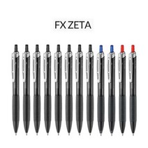 모나미 FX ZETA 제타 혼합 12자루, 1개, 0.7 혼합색상(흑8청2적2)