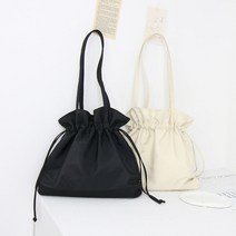 제인준 모네 복조리 스트링 나일론 숄더 에코백