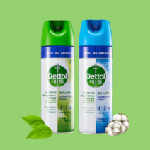 데톨 항균 스프레이 450ml 뿌리는 살균 항바이러스 소독제 캠핑 텐트, 모닝듀+브리즈, 1개