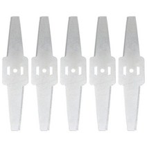 5pcs Metal Grass String Trimmer Blades Lawn Mower Replacement Tool Straight Saw Of Electric Cutting, 01 silver