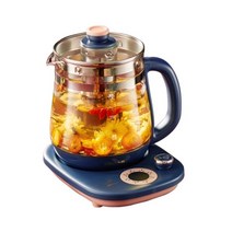 중탕기 차탕기 전기약탕기 220V 건강 냄비 전기 주전자 홈 오피스 1.5L 레트로 꽃 차 메이커 YSH-D15Z5 가, 01 파란_05 AU