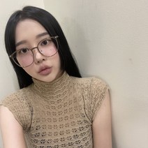 하리몽드 남녀공용 가벼운 베이직 동글이 얇은 슬림 뿔테 안경 5color