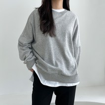 투데이앤룩 소프트 기모 맨투맨 티셔츠 4color