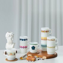 시라쿠스 12가지 시리즈 밀크 글라스 머그 220ml 2개, 라보떼, 아띠랑스