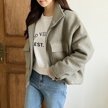 겟잇미 루조오 양털 보온 포켓 덤블집업 .겟잇미