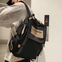 여행백팩 하라주쿠 얼짱 고등학생 배낭 학교 가방 남녀 대용량 패션 트렌드 단순 배낭 올매치