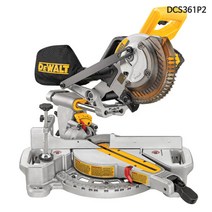 디월트 DCS361P2 충전 각도절단기 슬라이딩 마이터쏘 5.0Ah 배터리2개 충전기포함