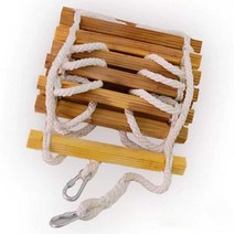 비상용 줄사다리 피난용 화재 10m 15m 20m, 미끄럼 방지 각재 사이간격 40cm  3m