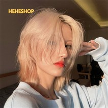 남성가발 장발가발 울프컷 스타일 패션가발 군인가발Hiuha 증정, J ONE SIZE