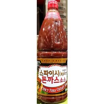미담채 스파이시돈까스소스 1.8kg 경양식 일식 옛날돈까스소스 데미글라스 업소용 대용량