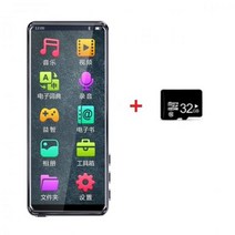 Mahdi M9 새로운 블루투스 5.0 MP3 플레이어 3.5 인치 터치 스크린 HiFi 음악 플레이어 FM 라디오 전자 책 비디오 내장 스피커, Black add 32GB_CHINA