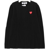 꼼데가르송 국내배송)꼼데가르송 P1N068 BLACK 레드하트 울 니트