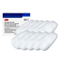 3M 방진필터 5N11 방진1급 1통 10개 분진 미스트 필터