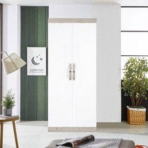 솜씨방 심플 800 윗선반옷장, 워시화이트