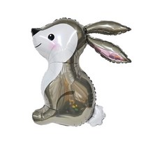 이벤트 파티 데코 토끼호일풍선, 1개, 색상