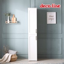 데코라인 코넬 르네 높은 1800 틈새 수납장 DGJ032C, 그레이