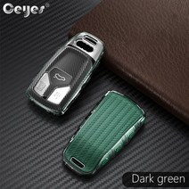 TPU 자동차 키 케이스 커버 아우디 A4 B9 A5 A6L S4 S5 S7 8W Q7 4M Q5 TT RS 쿠페 홀더 가방 스타일링 액, 04 green