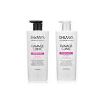 케라시스 데미지 clinic 샴푸 + 컨디셔너 각 600ml 헤어샴푸 헤어영양샴푸 리페어샴푸 샴푸세트, 케라시스 데미지 clinic 샴푸 + 컨디셔너 각 60