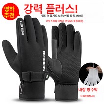 라이딩장갑 자전거 오토바이 자전거장갑 남녀 봄가을 겨울 터치, 강한방수강난방도톰한블랙색상(북측강추)