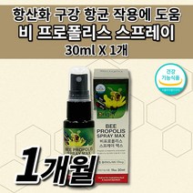 기관지 코 목 잇몸 부었을때 아플때 내려앉음 구강 항균 작용 세균 염증 항산화 작용 건강 에 좋은 항산화제 프리미엄 비 프로폴리스 스프레이 맥스 원액 액상 30ml, 1개