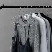 아트박스/홈앤하우스 모노 논슬립 라운딩 옷걸이 10P, 화이트, 색상:화이트