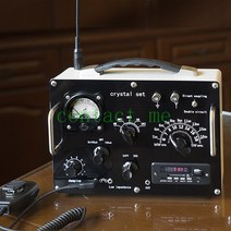 레트로 광석 라디오 중간 및 단파 FM MP3 음악 플레이어 기능, 01 Black