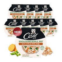 정품 시저 홀썸볼 닭고기 고구마 콩85g x 10개 강아지주식 습식사료 휴먼 그레이드, 1개, 85g