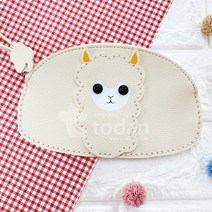빨간오리 가죽 동물 미니 파우치 (라마) 만들기