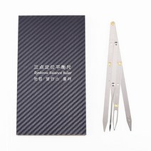 스테인레스 스틸 황금 비율 눈금자 캘리퍼스 눈썹 Microblading 영구 메이크업 측정 도구 평균 분배기 1, 02 은