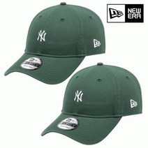 뉴에라 940 MLB 워시드 미니 로고 뉴욕 양키스 언스트럭쳐 볼캡 그린 13086344