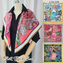 슈가엘라 여성 실크 롱 스카프 명품 스타일 에스닉 정사각 간절기 빅 숄 머플러 스카프