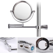 샤워실 무타공 설치 2in1 확대 면도거울 확대경 남성 면도경 오피스텔