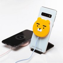 카카오프렌즈 흡착식 무선충전패드 라이언, 1개