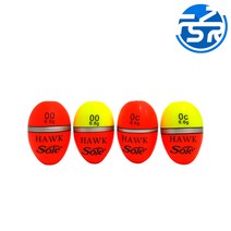 동해상사 SOLE HAWK 호크 구멍찌 초소형 바다 어신찌, 1개, 옐로우(0호)