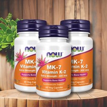 나우푸드 비타민K2 mk7 메나퀴논 300mcg 60 베지캡슐 칼마디k2 1병도 배송, 비타민k2 mk7 60정 1개(할인 없음)