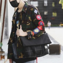 남성 가방 패션 크로스백 홍콩풍 크로스 가방 토트 멀티 캔버스 레크리에이션 크로스백 남성 숄더백 캐주얼 학생 크로스백
