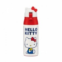 헬로키티 레트로 페이스 스텐레스 원터치물통 360ml