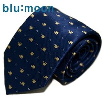 [blu:moon] 블루문넥타이 - 도토 네이비 8cm